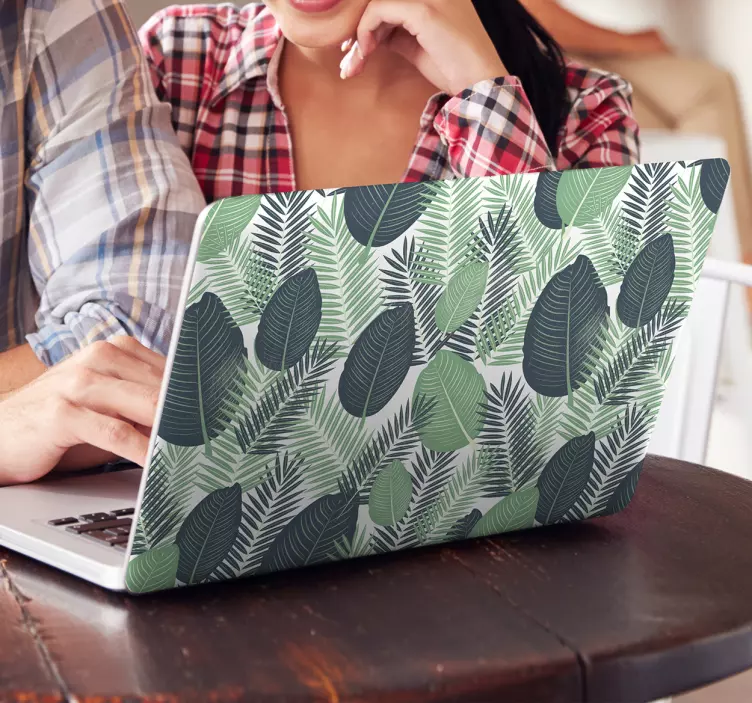 Vinilo para portátil vegetación selva - TenVinilo