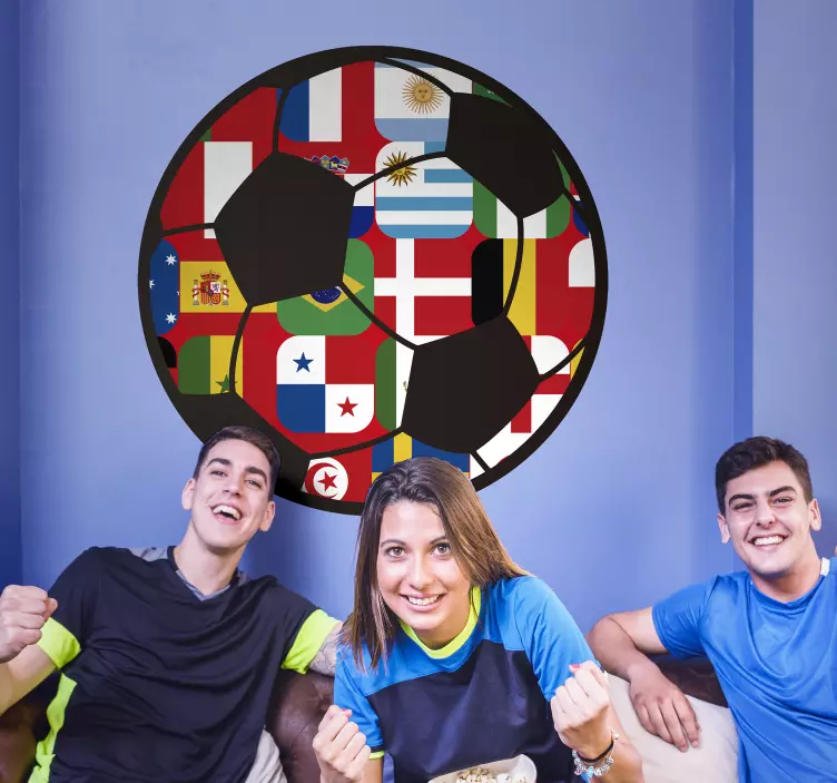 Vinilo pelota selecciones Mundial de Fútbol - TenVinilo