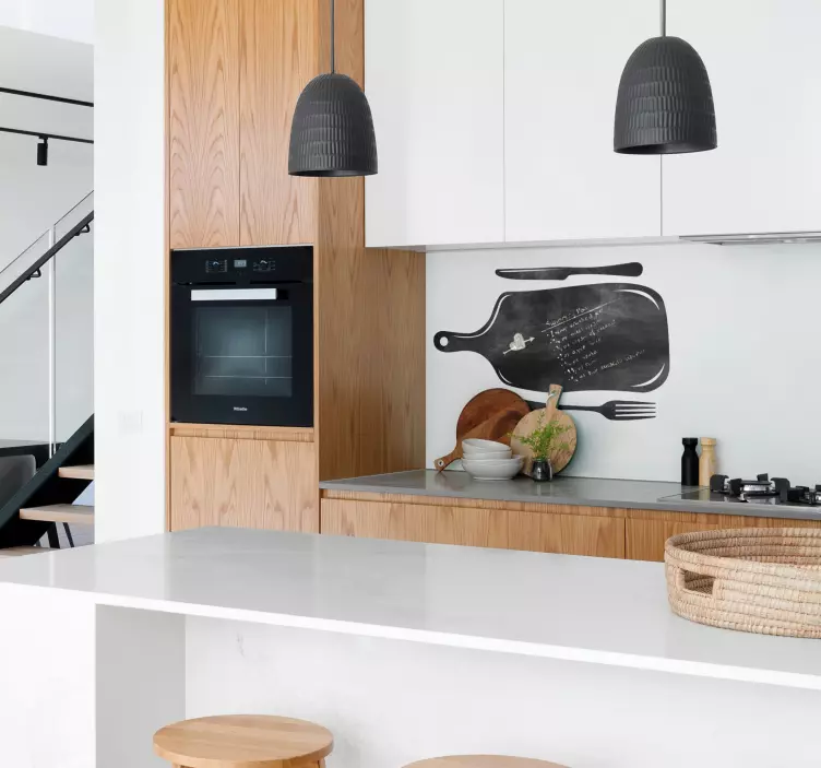 Vinilo pizarra cocina - TenVinilo