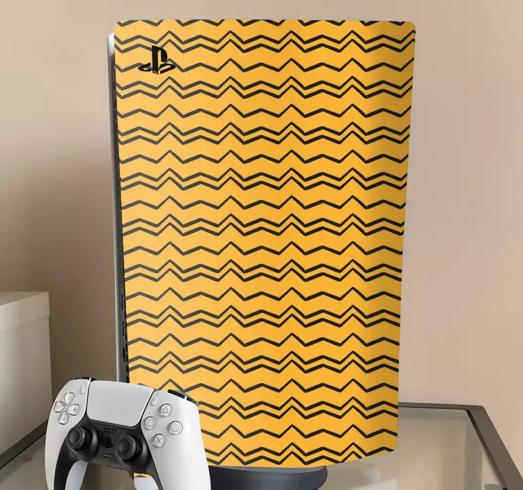 Vinilo PS5 cubierta con patrón ondulado - TenVinilo