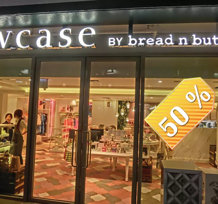 Vinilo rebajas etiqueta de venta personalizada - TenVinilo