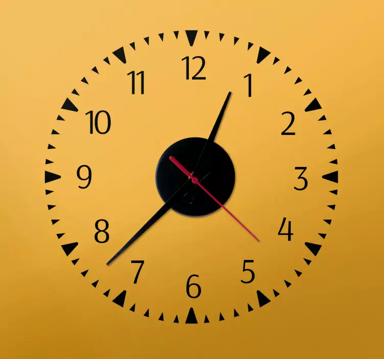 Vinilo reloj diseño minimalista - TenVinilo