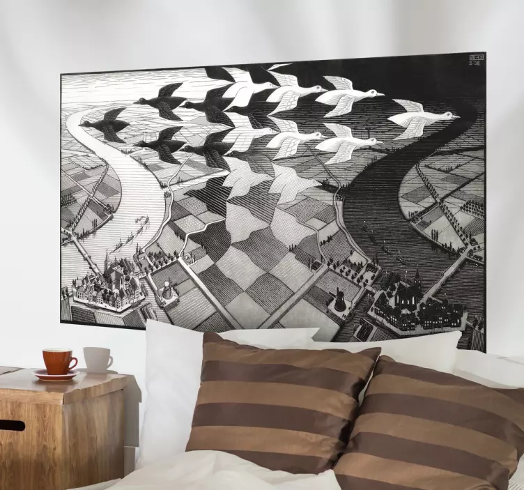 Vinilo 3d reproducción grabado Escher - TenVinilo