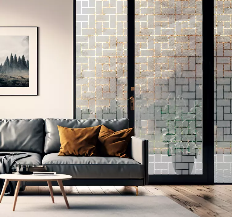 Vinilo para cristales ladrillos translúcidos - TenVinilo