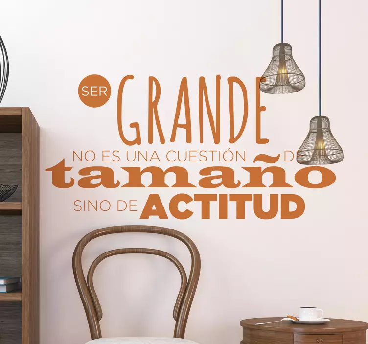 Vinilos frases motivadoras actitud - TenVinilo