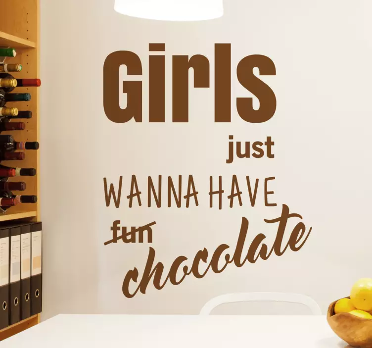 Vinilos girls wanna have chocolate - TenVinilo