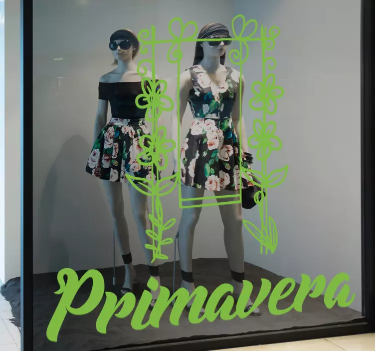 Vinilos para escaparates promoción primavera - TenVinilo