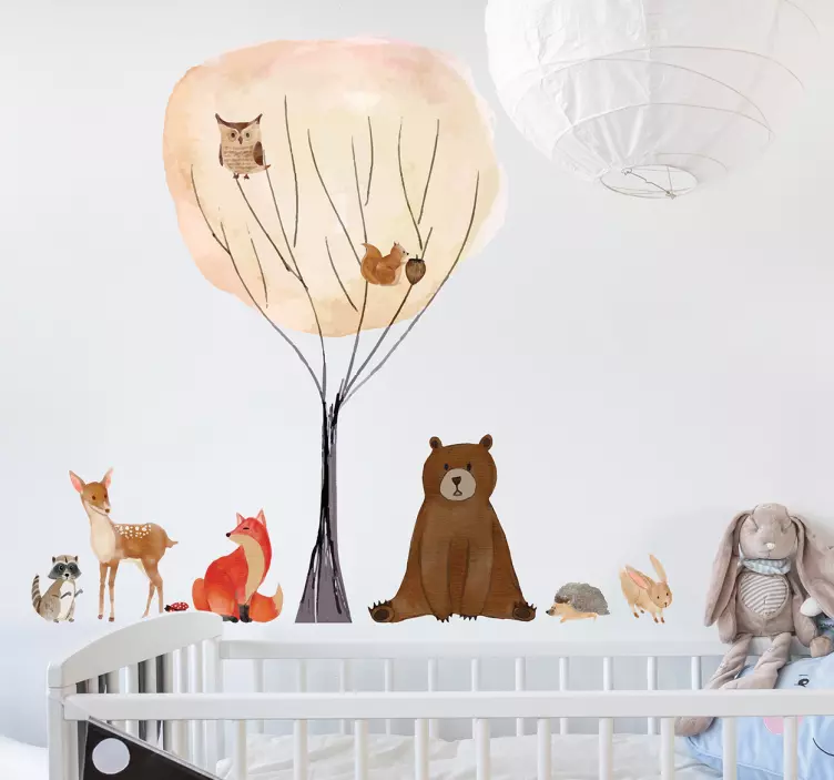 Vinilos para pared infantiles animales - TenVinilo