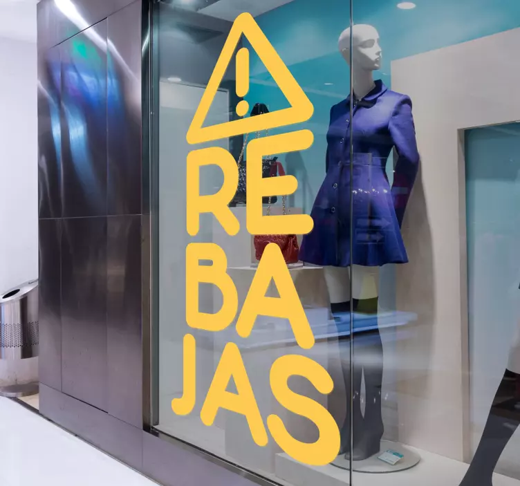 Vinilo escaparate para tiendas de rebajas - TenVinilo