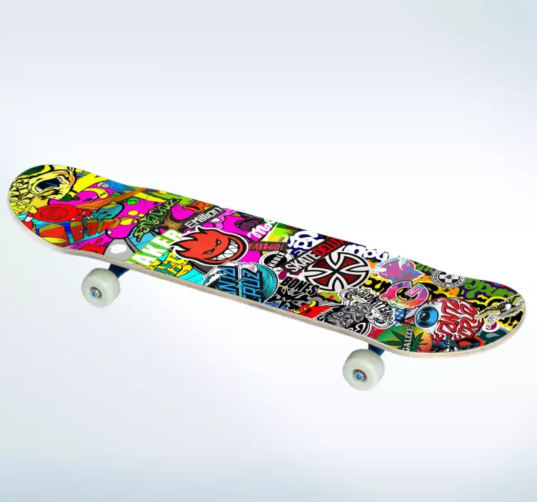 Vinilos skate textura stickers - TenVinilo