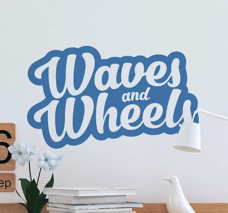 Vinilos surf waves and wheels - TenVinilo