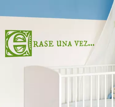 Vinilos de cuentos infantiles muy originales, estilo texto TenVinilo