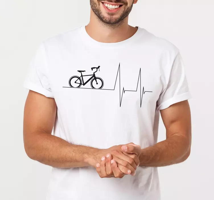 Camiseta pasión por el ciclismo latente - TenVinilo