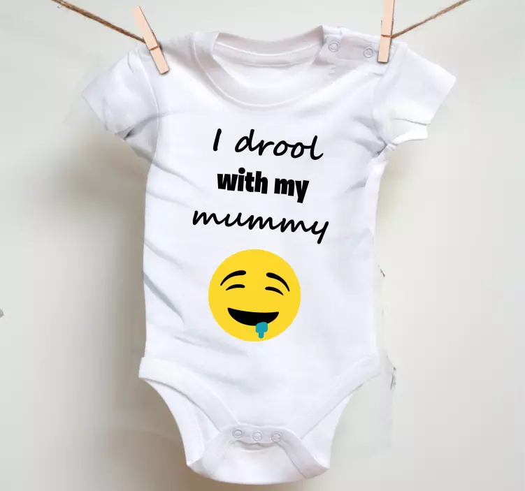 Camiseta bebé Babeo con mi mamá - TenVinilo