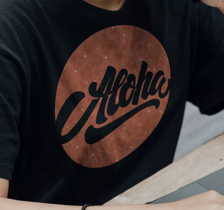 Aloha seashell galaxy camiseta personalizada - TenVinilo