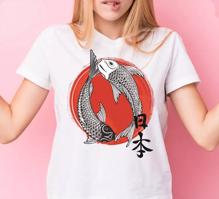Camiseta personalizada de japón y bandera - TenVinilo