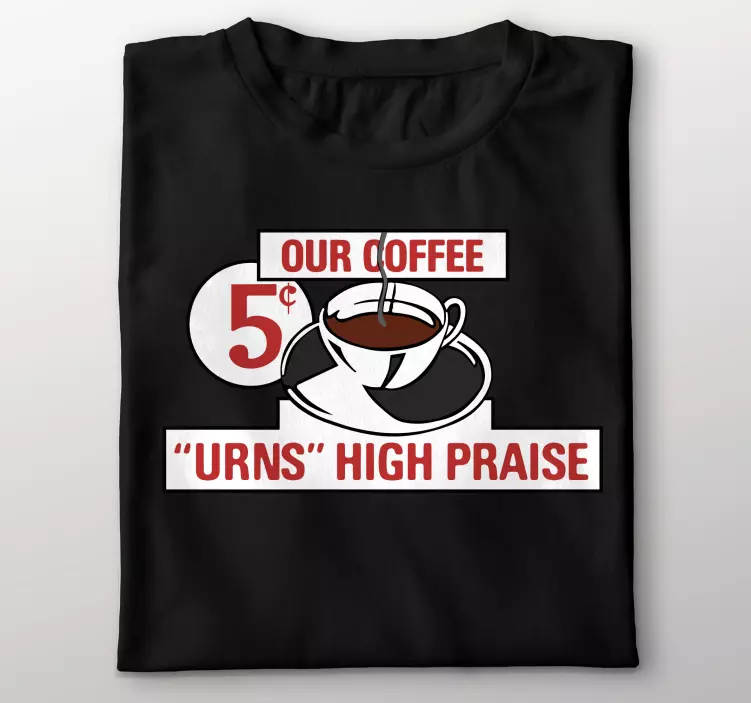 Regreso al futuro letrero de café camiseta personalizada - TenVinilo