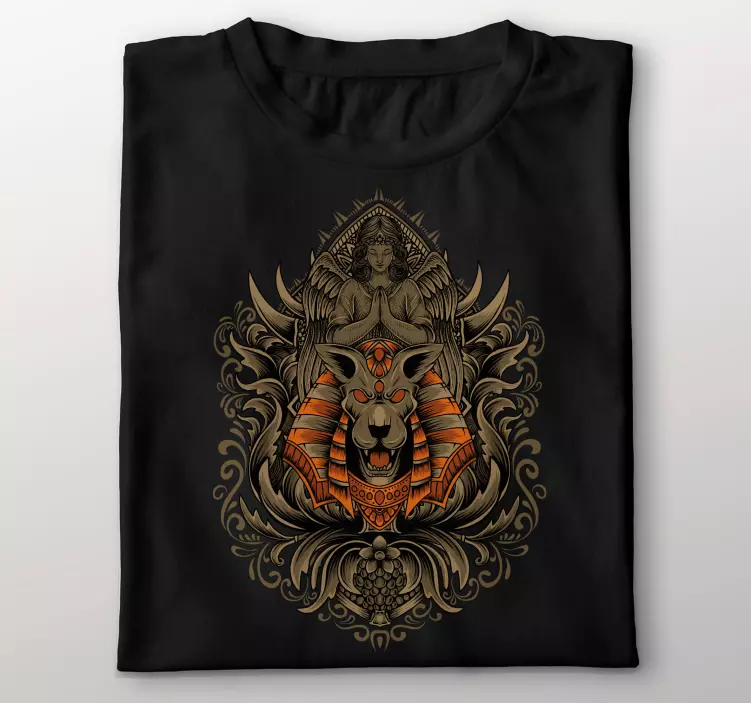 Camiseta personalizada antiguo dios egipcio 'anubis' - TenVinilo