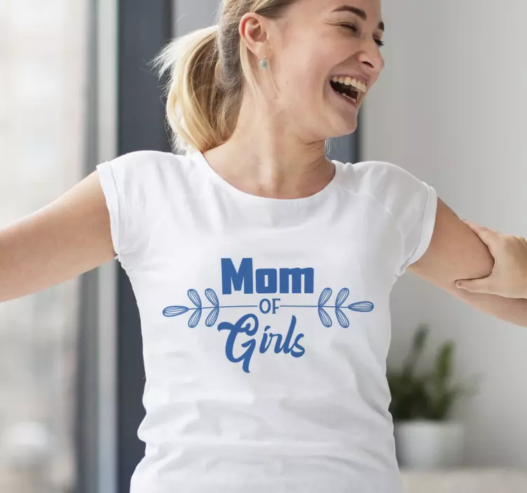Camiseta día de la madre mamá de niñas - TenVinilo