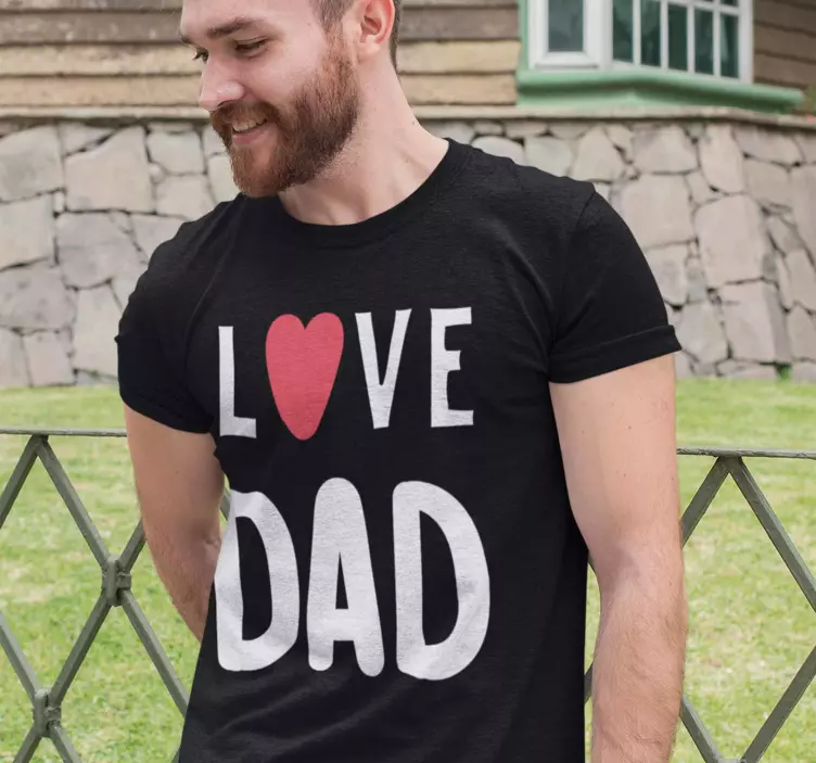 Camiseta Día del Padre Love Dad - TenVinilo