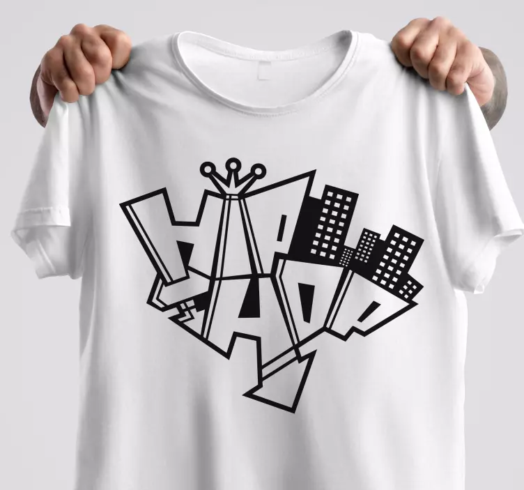 Camiseta personalizada hip hop grafitti - TenVinilo