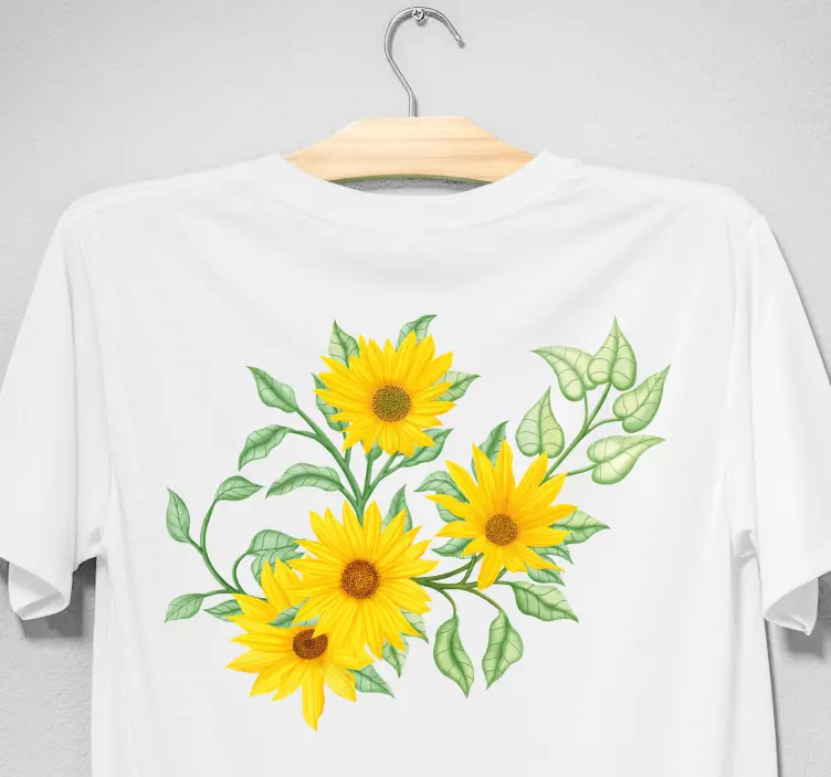 Camiseta madre e hija Hermoso jardín amarillo - TenVinilo