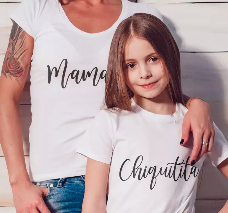 Camiseta madre e hija mamá y chiquitita - TenVinilo