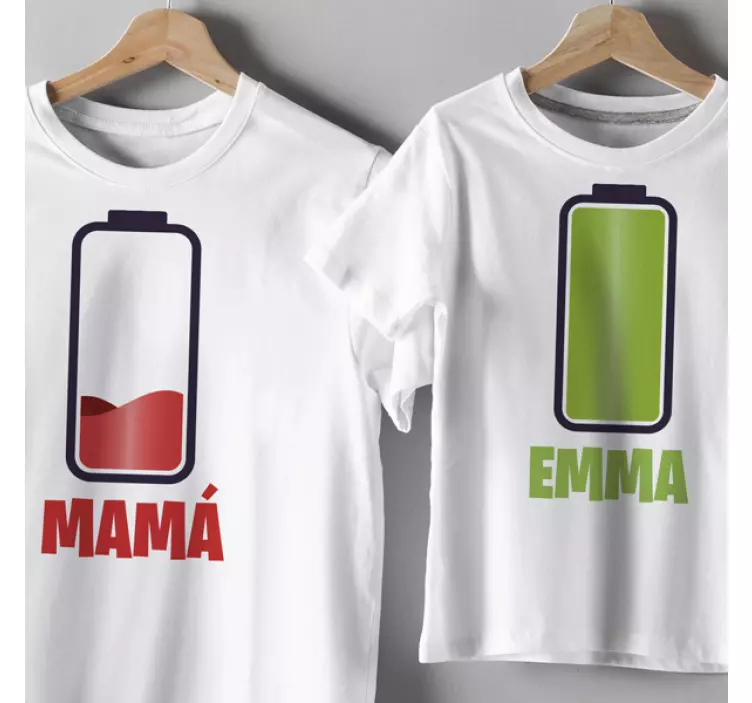 Camiseta madre e hija Pilas - TenVinilo