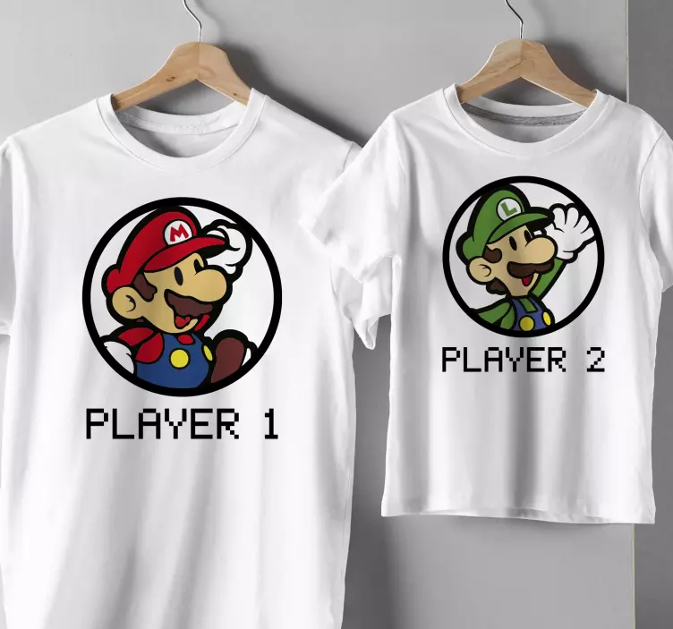 Camiseta infantil Camiseta mario y luigi - TenVinilo