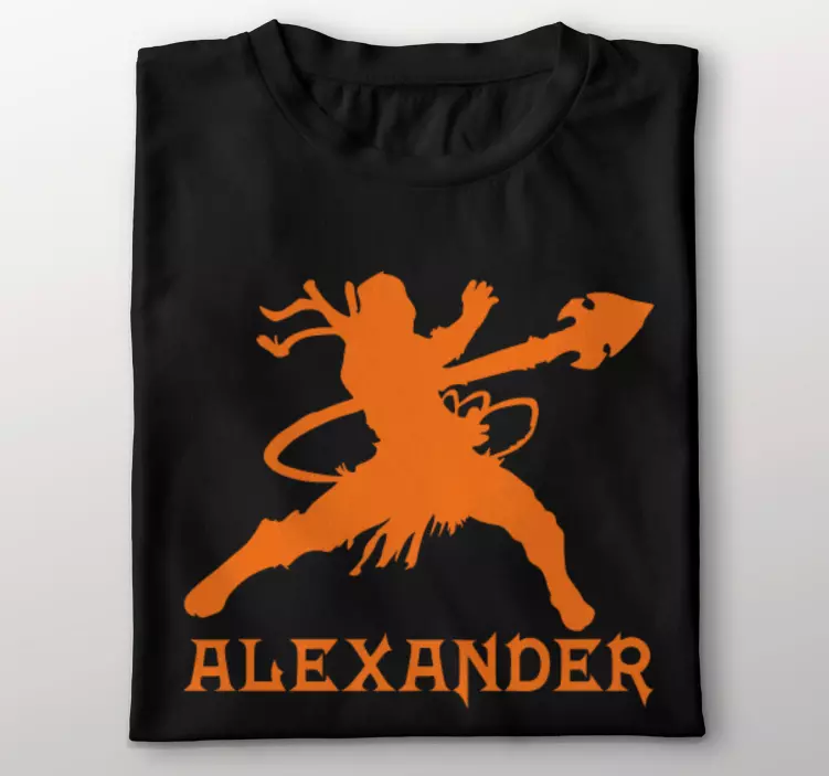 Camiseta infantil Color personalizado camiseta ninja - TenVinilo