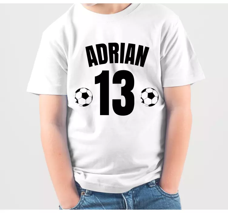 Camiseta infantil Fútbol personalizado - TenVinilo