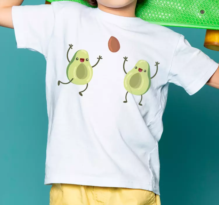Camiseta infantil Jugando aguacates - TenVinilo