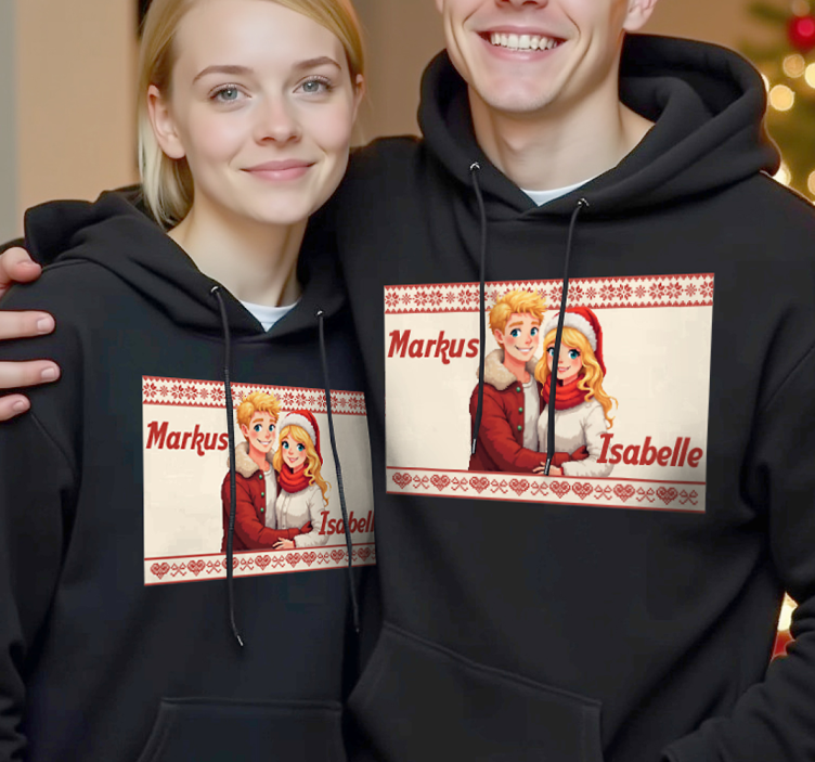 Camisetas parejas tú y yo para siempre personalizables - TenVinilo