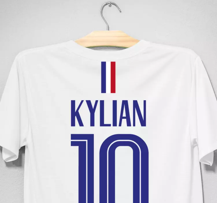 Camisetas con nombre Patrón de club de fútbol azul marino - TenVinilo