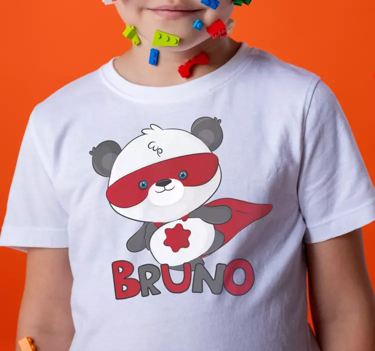 Camisetas con nombre Superpanda - TenVinilo