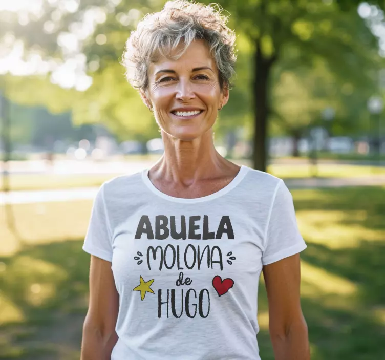 Camisetas con nombre texto de abuela frescaTexto de abuela cool - TenVinilo