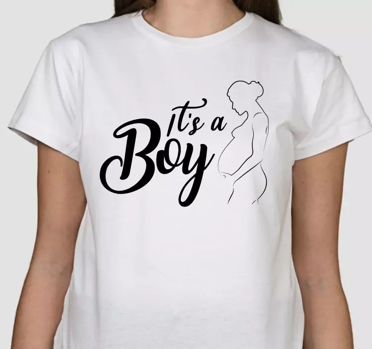 Es una camiseta personalizada con patrón de escritura negra de ni - TenVinilo