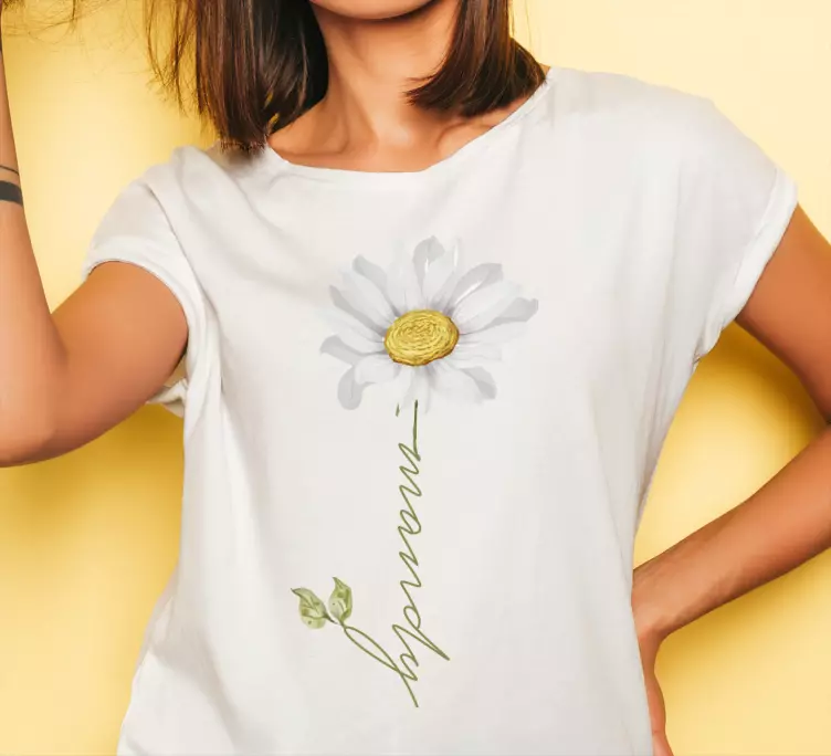 Margarita con nombre camiseta personalizada - TenVinilo