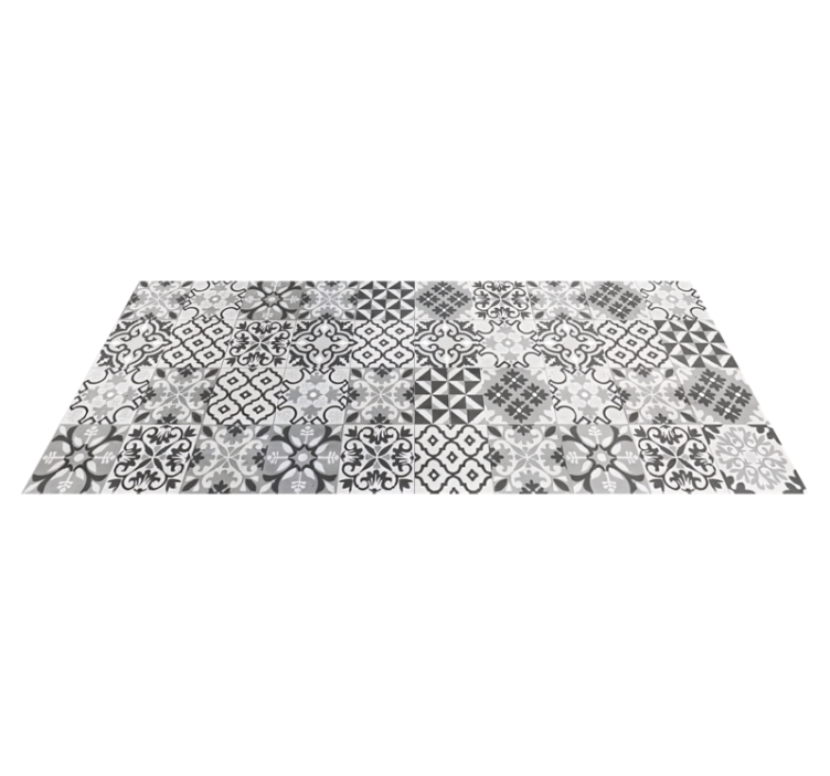 Alfombra vinílica hidráulica crearreda gris - TenVinilo