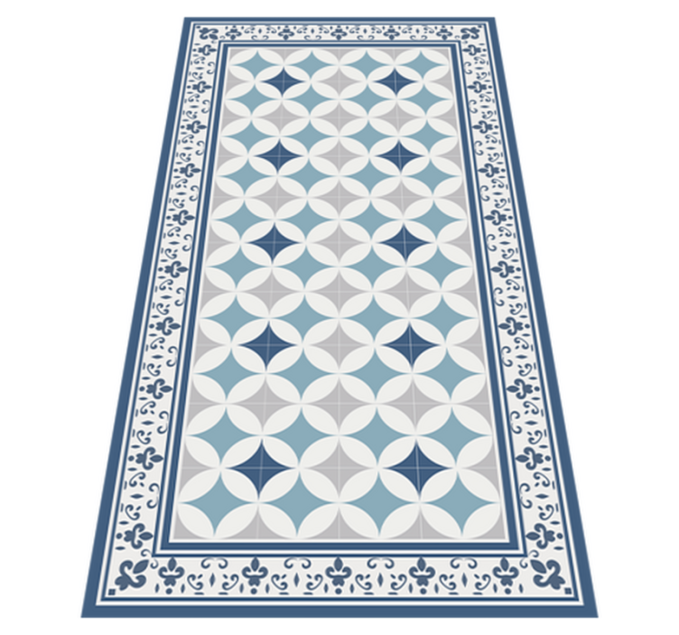 Alfombra vinílica cocina azulejo azure - TenVinilo