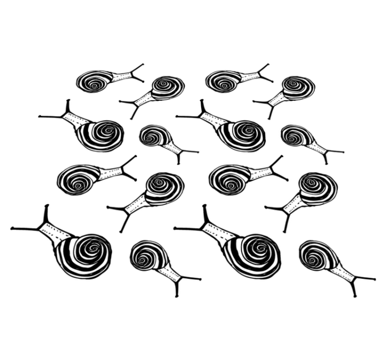 Alfombra vinílica animales pack de caracoles - TenVinilo