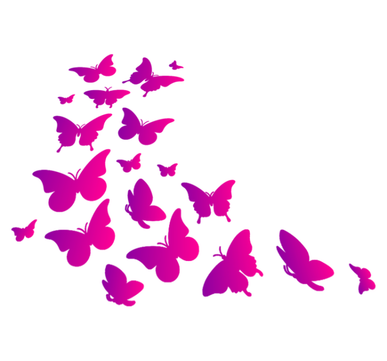 Alfombra vinílica animales mariposa de ventana - TenVinilo