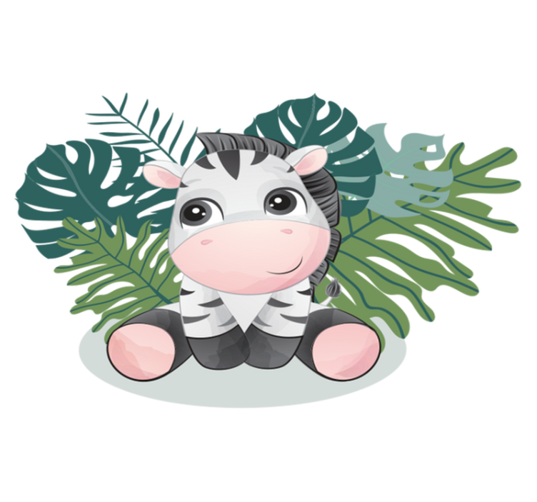 Alfombra vinílica animales cebra de África salvaje - TenVinilo