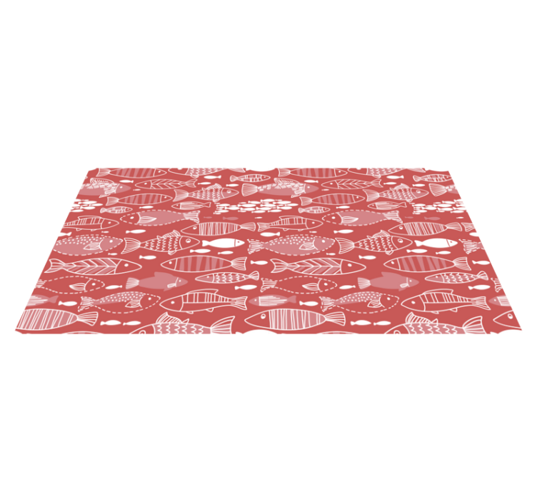 Alfombra vinílica animales muchos peces bajo el mar - TenVinilo