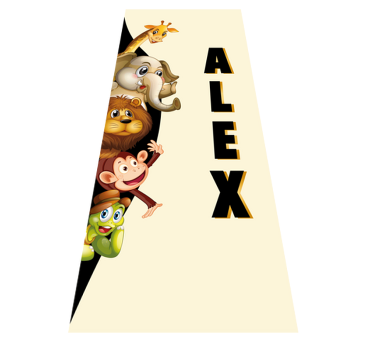 Alfombra vinílica animales 3d animales adorables - TenVinilo