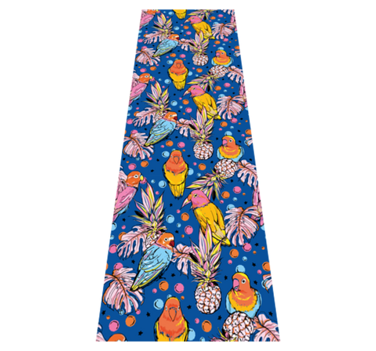 Alfombra vinílica animales plumaje colorido - TenVinilo