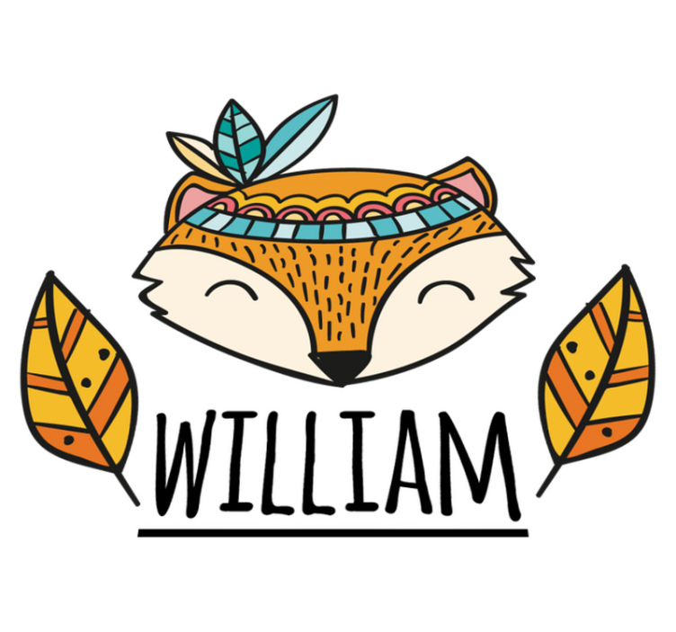 Alfombra vinílica animales zorro nórdico personalizado - TenVinilo