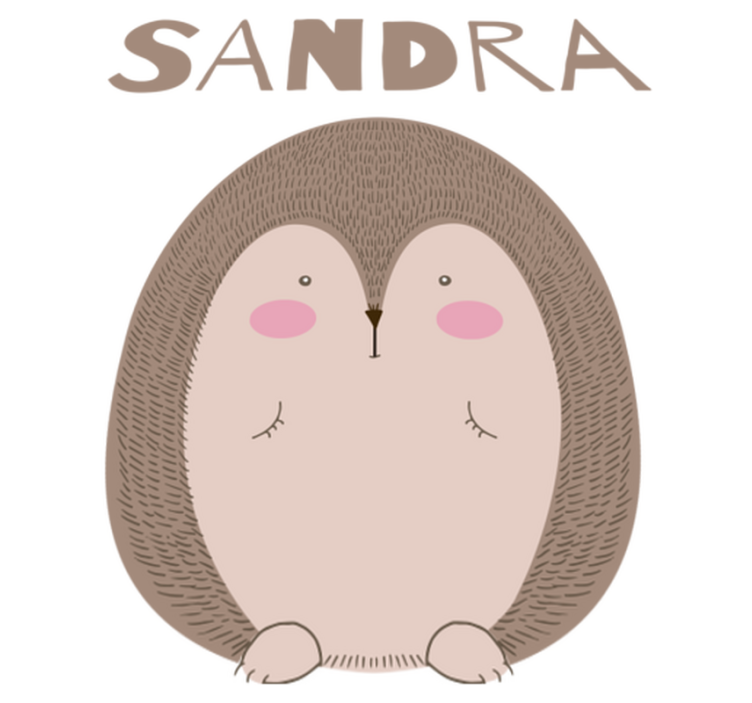 Alfombra vinílica animales erizo adorable - TenVinilo