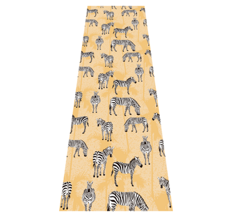 Alfombra vinílica animales patrones de cebra - TenVinilo