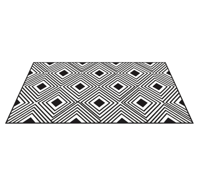 Alfombra vinílica cocina rombos en relieve - TenVinilo